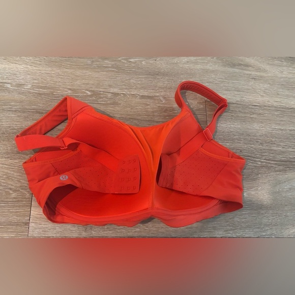 Lululemon Run Times Bra High Support Orange 40DDD Running Activewear - Picture 4 of 7